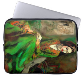 Skönhet i Grönt Laptop Fodral