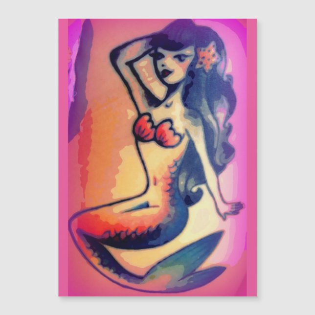 skönhet i sjöjungfrun med mörk (Framsida)