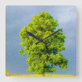 Skönhet i stormen fyrkantig klocka