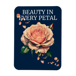 Skönhet i varje Petal Ro Magnet