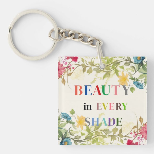 Skönhet i varje skuggnyckelkedja (Framsidan)