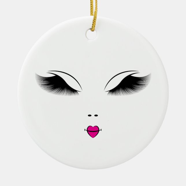 skönhet julgransprydnad keramik (Framsidan)