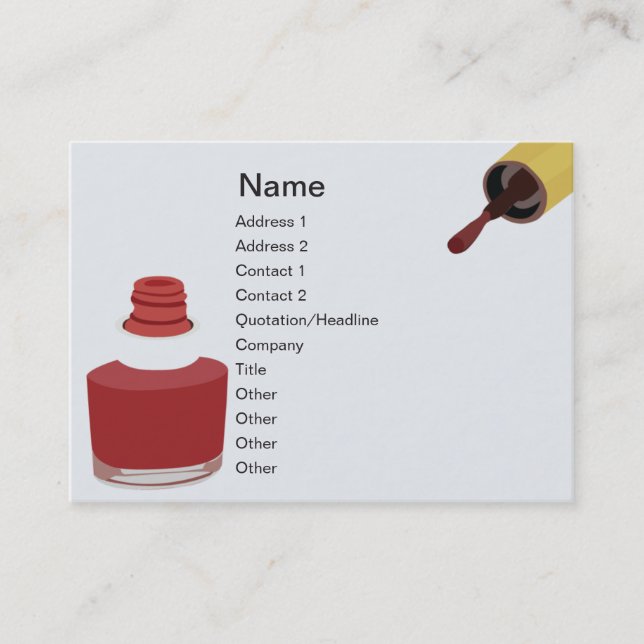 Skönhet - knubbig visitkort (Framsida)