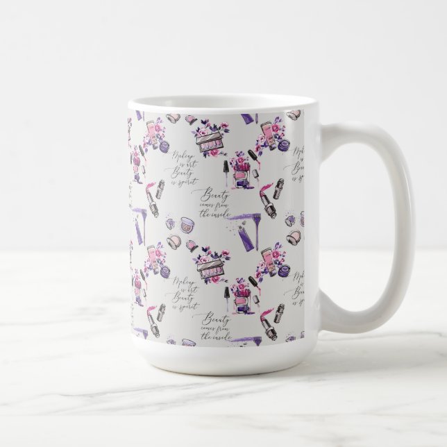 Skönhet kommer från det inre mönster kaffemugg (Höger)