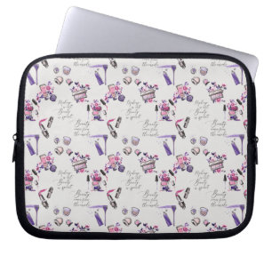 Skönhet kommer från det inre mönster laptop fodral