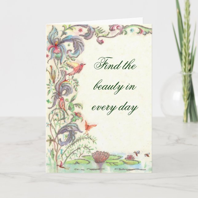 skönhet kort (Framsida)