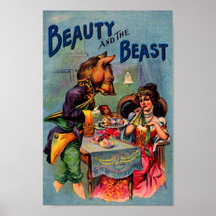Skönhet och Beast Poster