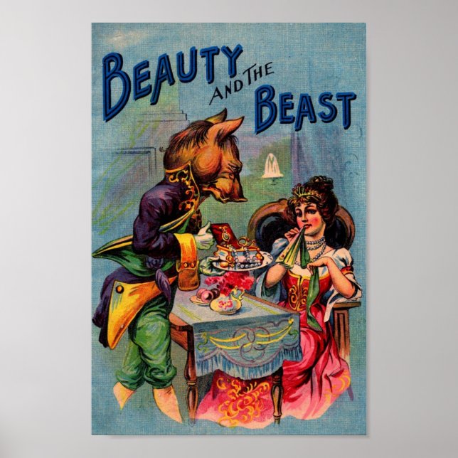 Skönhet och Beast Poster (Framsidan)