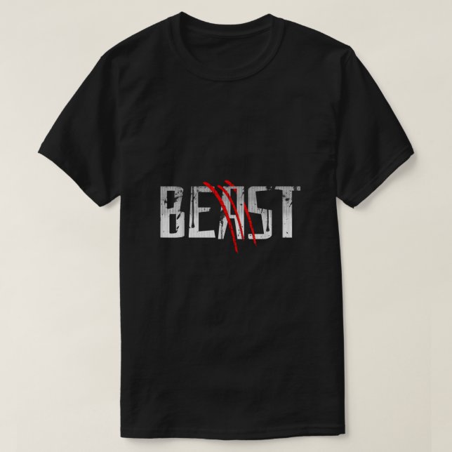 Skönhet och Beast som matchar Par T Shirt (Design framsida)