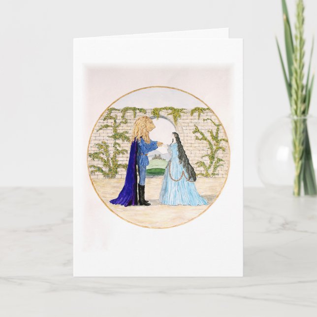 "Skönhet och Beast" Tack Kort (Framsida)