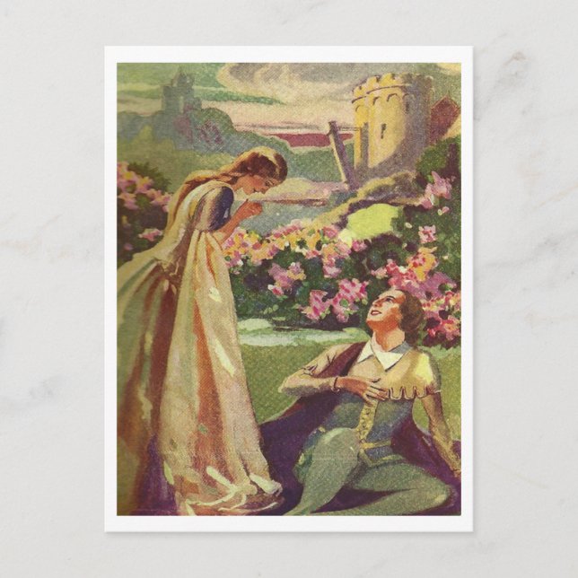 Skönhet och Beast Vykort (Framsida)