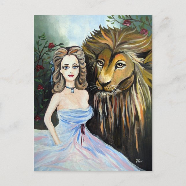 skönhet och beast vykort (Framsida)