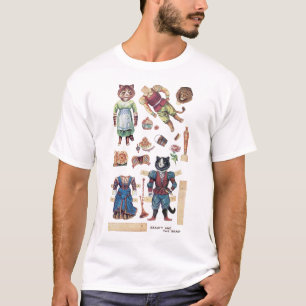 Skönhet och beasten, Louis Wain Tee