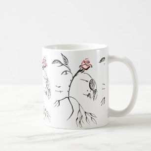 Skönhet och den rosa anpassningsbar för beast kaffemugg