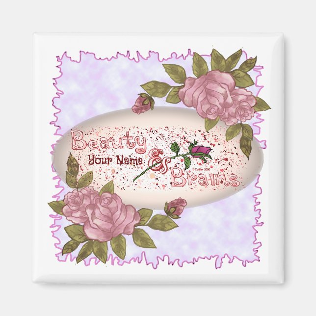 Skönhet och hjärnor magnet (Framsidan)