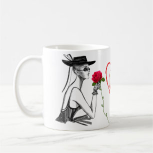 Skönhet och kärlek kaffemugg