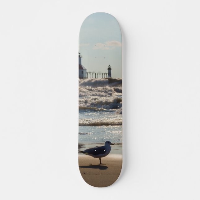 Skönhet och kraft skateboard bräda 20,5 cm (Framsida)