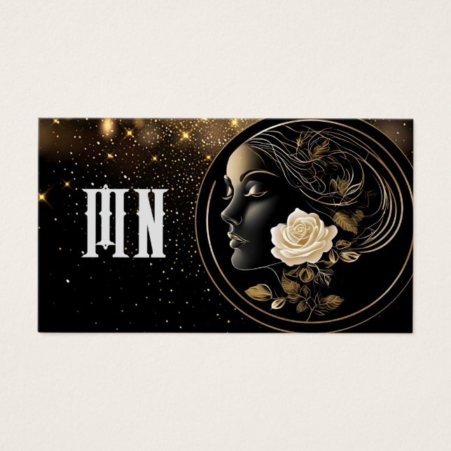 Skönhet och personlig vårdsalong visitkort (Framsidan)