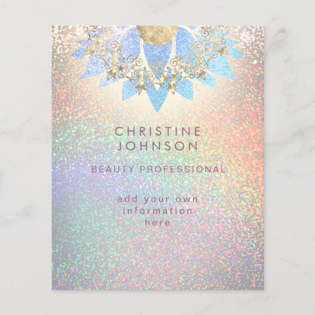 skönhet professionell flygblad (Framsidan)