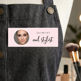 Skönhet Rosa Skönhet Professionell Nagelstylist Fo Namnbricka