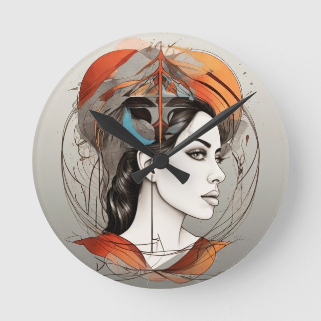 skönhet rund klocka (Framsida)