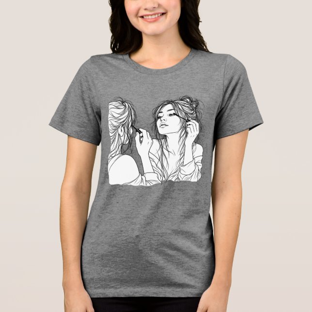Skönhet  t shirt (Framsida)