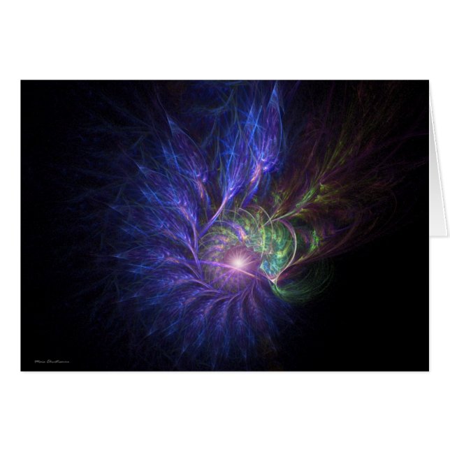 Skönhet - terraen bildar hälsningskort (Framsidan Horizontal)