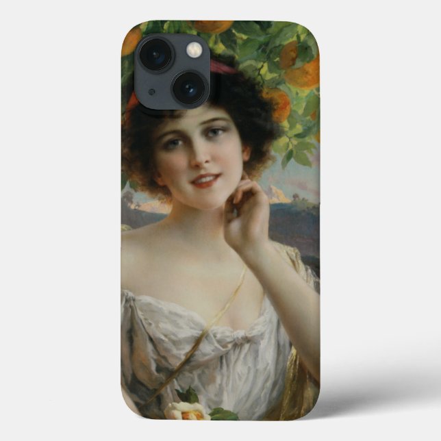 Skönhet under apelsinträdet av Emile Vernon (Baksida)