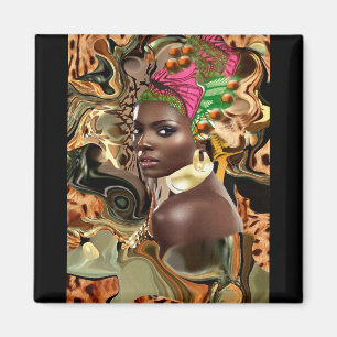 Skönheten av en afrikansk djungelblomma magnet