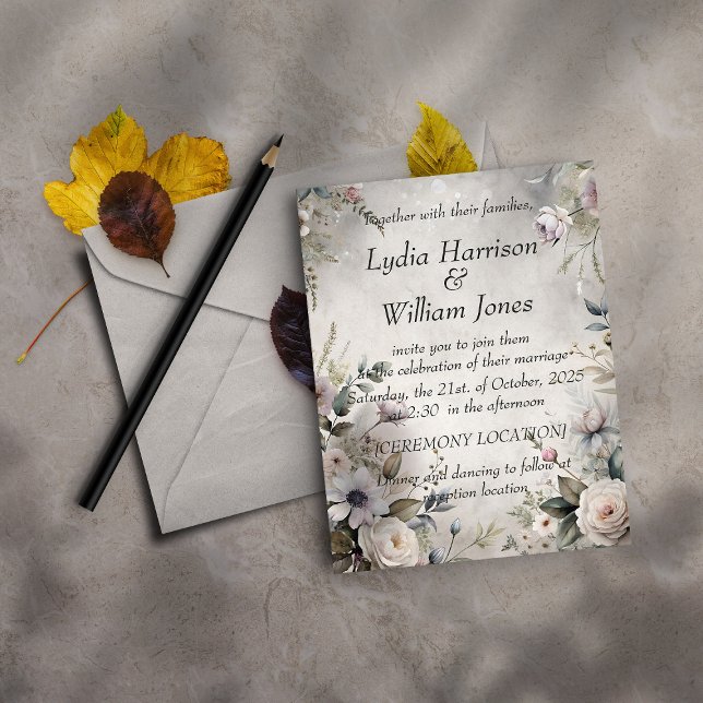 Skönheten hos blommor inbjudningar (Skapare uppladdad)