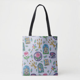 Skönheten och Odjuret Bokflicka Totebag B Tygkasse