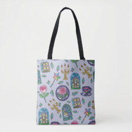 Skönheten och Odjuret Bokflicka Totebag B Tygkasse