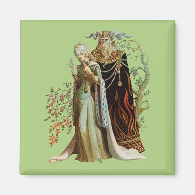 Skönheten och odjuret magnet (Framsidan)