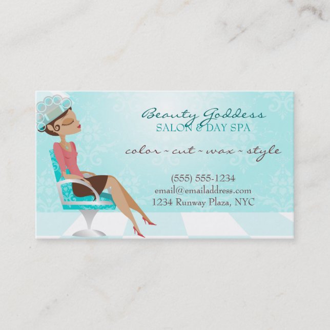 Skönhetgudinnakupong Rabattkort (Framsida)