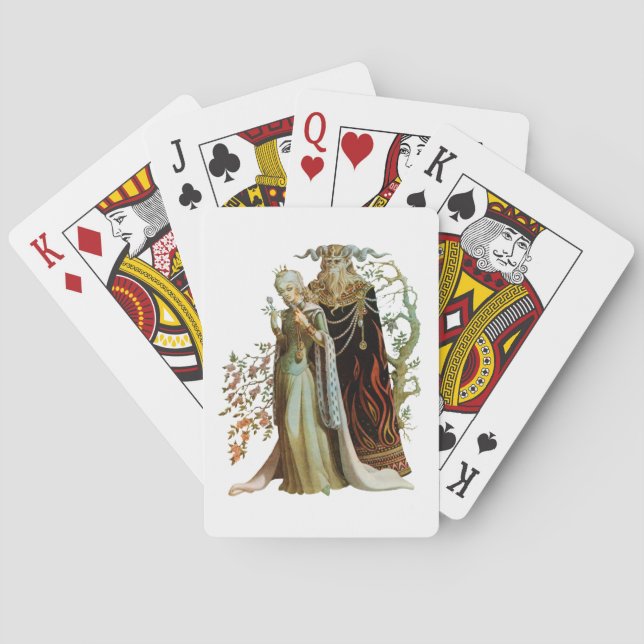 Skönhets- och Beastens betalkort Spelkort (Baksidan)