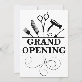 skönhetsalong - stort öppningskort inbjudningar