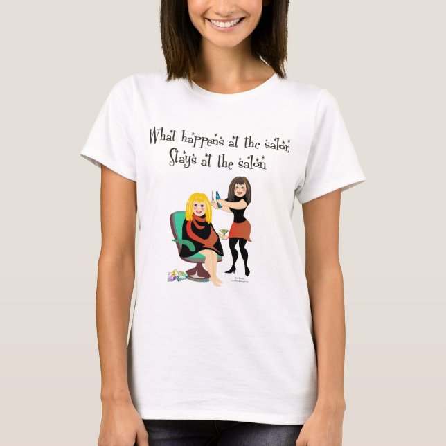 Skönhetsalonghemligheter Tee Shirt (Framsida)
