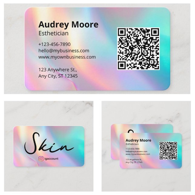 Skönhetsbransch Estetiker Visitkort (Beauty Industry Esthetician Business Card
)