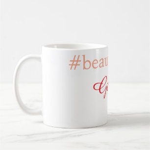 Skönhetsdrottninghashtag ljusröd lägg till namn tj kaffemugg