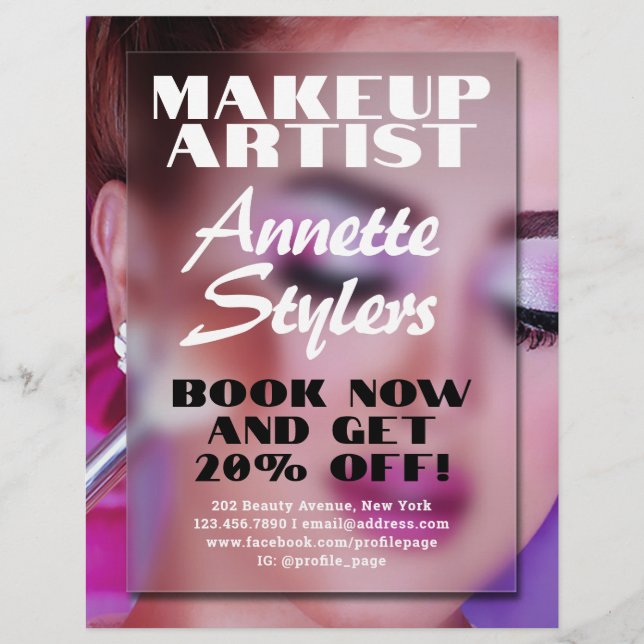 Skönhetsindustrin inspirerade till oskärpa i rymde reklamblad (Framsidan)