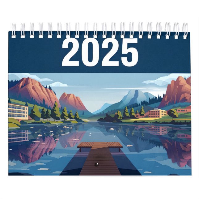 skönhetskalender för 2025 kalender (Omslag)