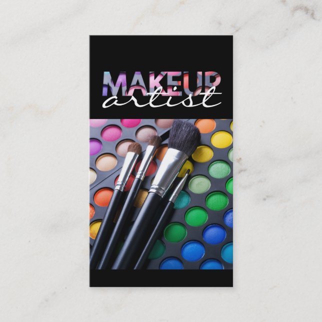 SKÖNHETSMEDEL OCH MAKEUPVISITKORT VISITKORT (Framsida)
