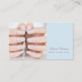 skönhetssalon, nagellärare visitkort