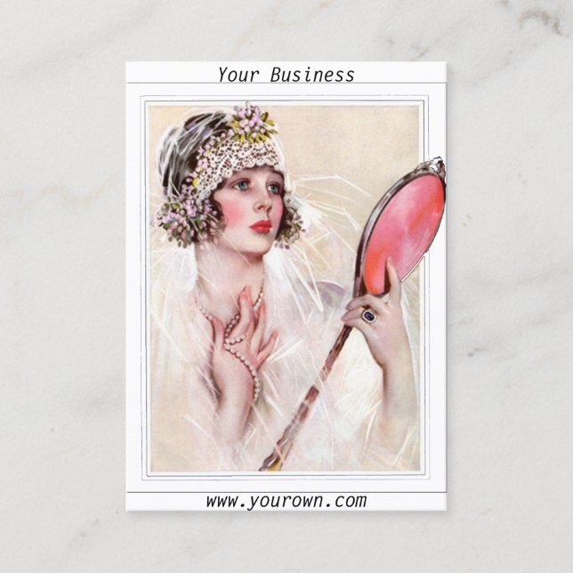 Skönhetssalong Företag Visitenkort 2 Visitkort (Framsida)