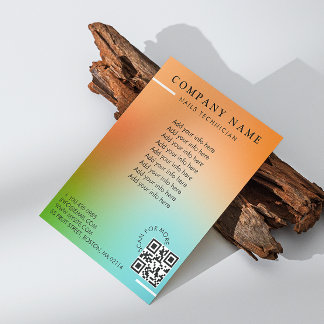 Skönhetssalong Holografisk Gradient Flygblad