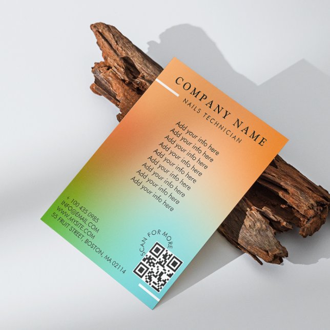 Skönhetssalong Holografisk Gradient Flygblad (Beauty Salon Holographic Gradient Flyer)