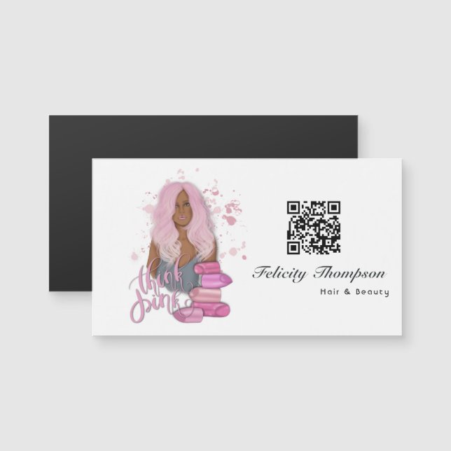 Skönhetssalong QR-kod (Fram/baksida)