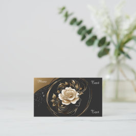 💇 Skönhetssalong Spa Elegant Företag Kontaktskort Visitkort