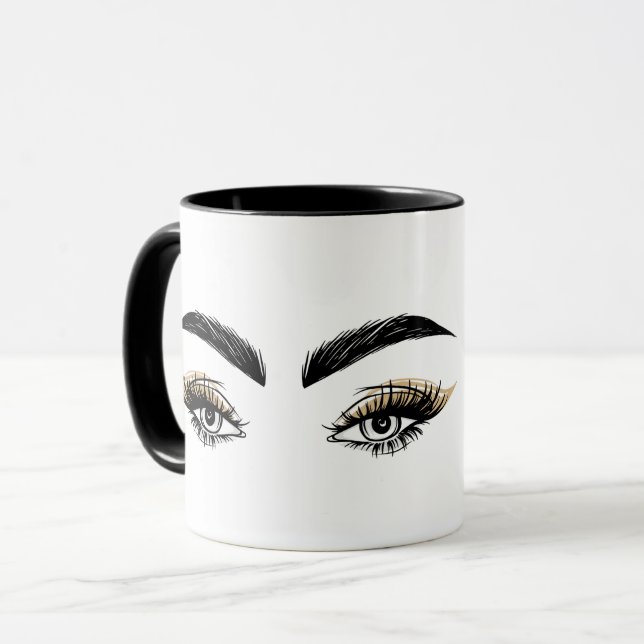 Skönhetssalongen Pretty Eyes Smink Ögonfransar Fra Mugg (Framsida vänster)