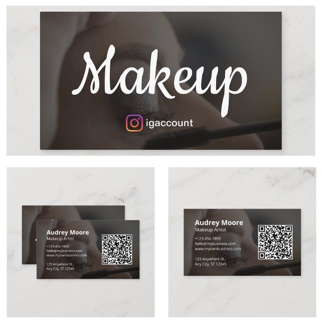Skönhetssalonger Estetiker Sminkartist Visitkort (Beauty Salons Esthetician Makeup Artist Business Card
)